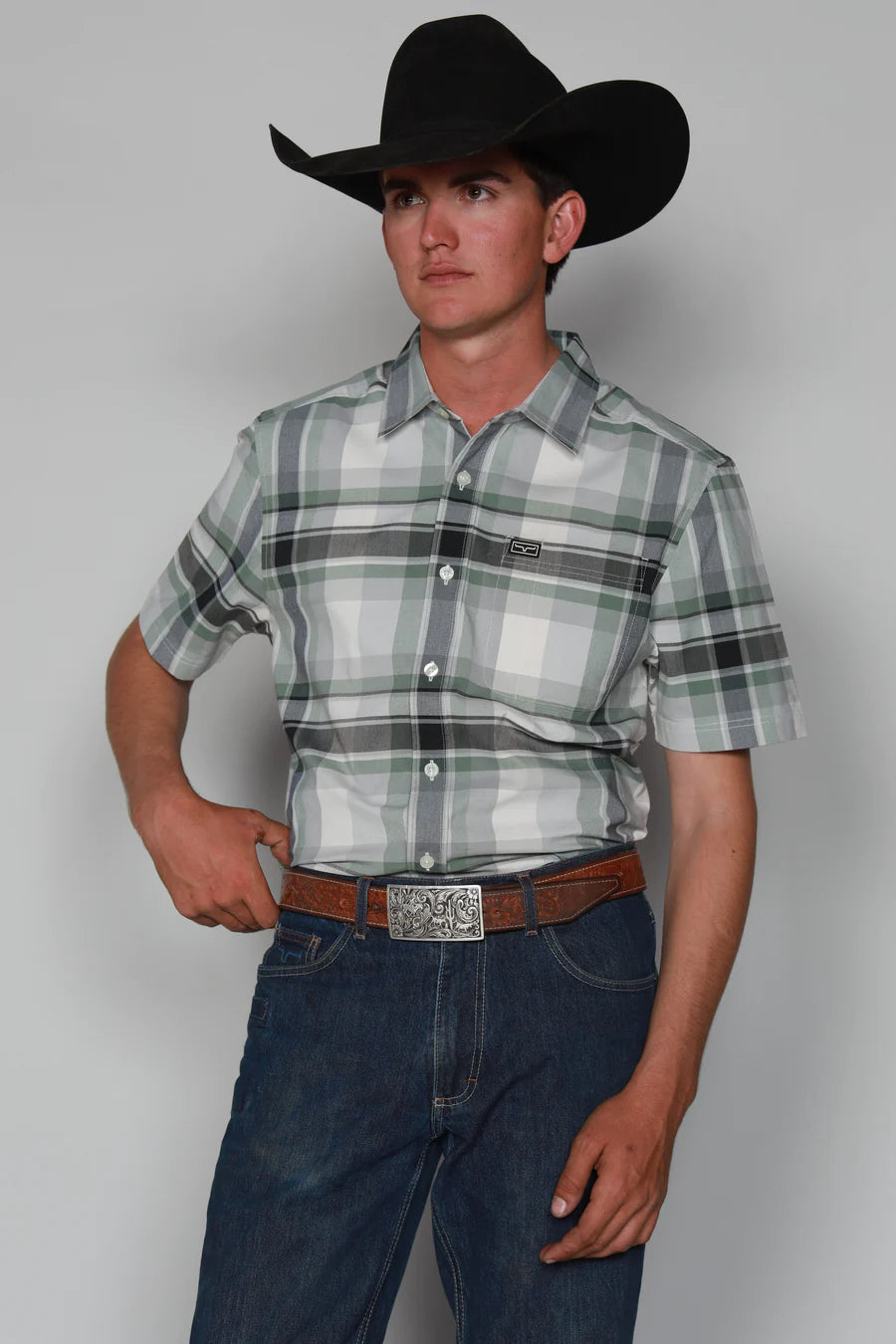 Kimes Ranch - Grande Plaid Dress Mens Shirt