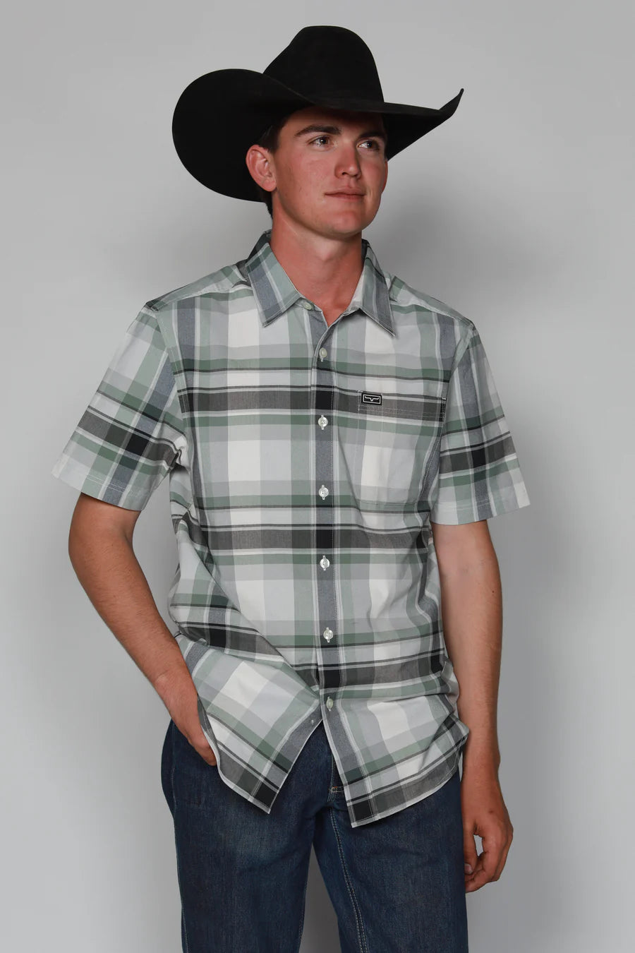 Kimes Ranch - Grande Plaid Dress Mens Shirt