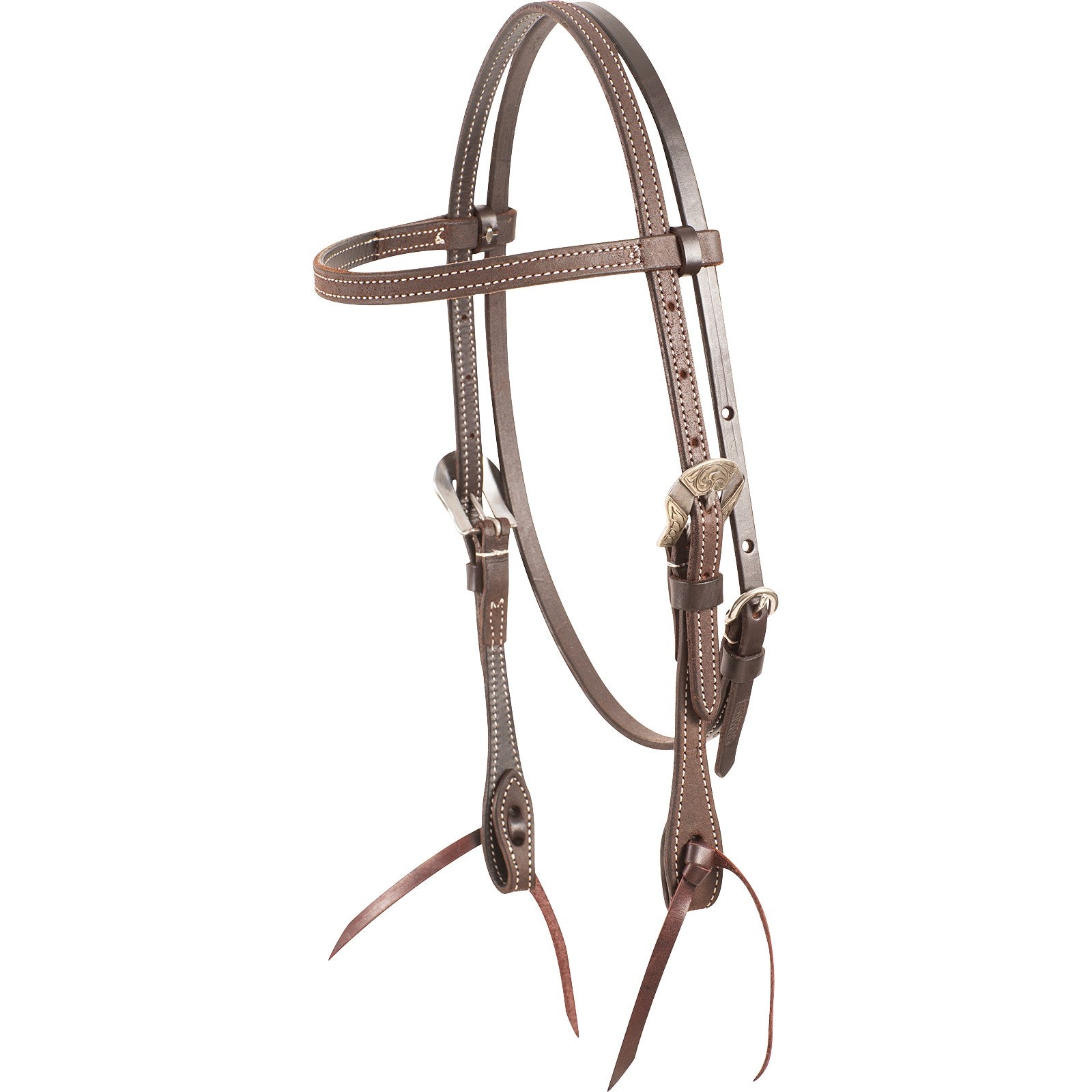 Martin Saddlery Browband Bridle with Deadwood Buckle Latigo Ties