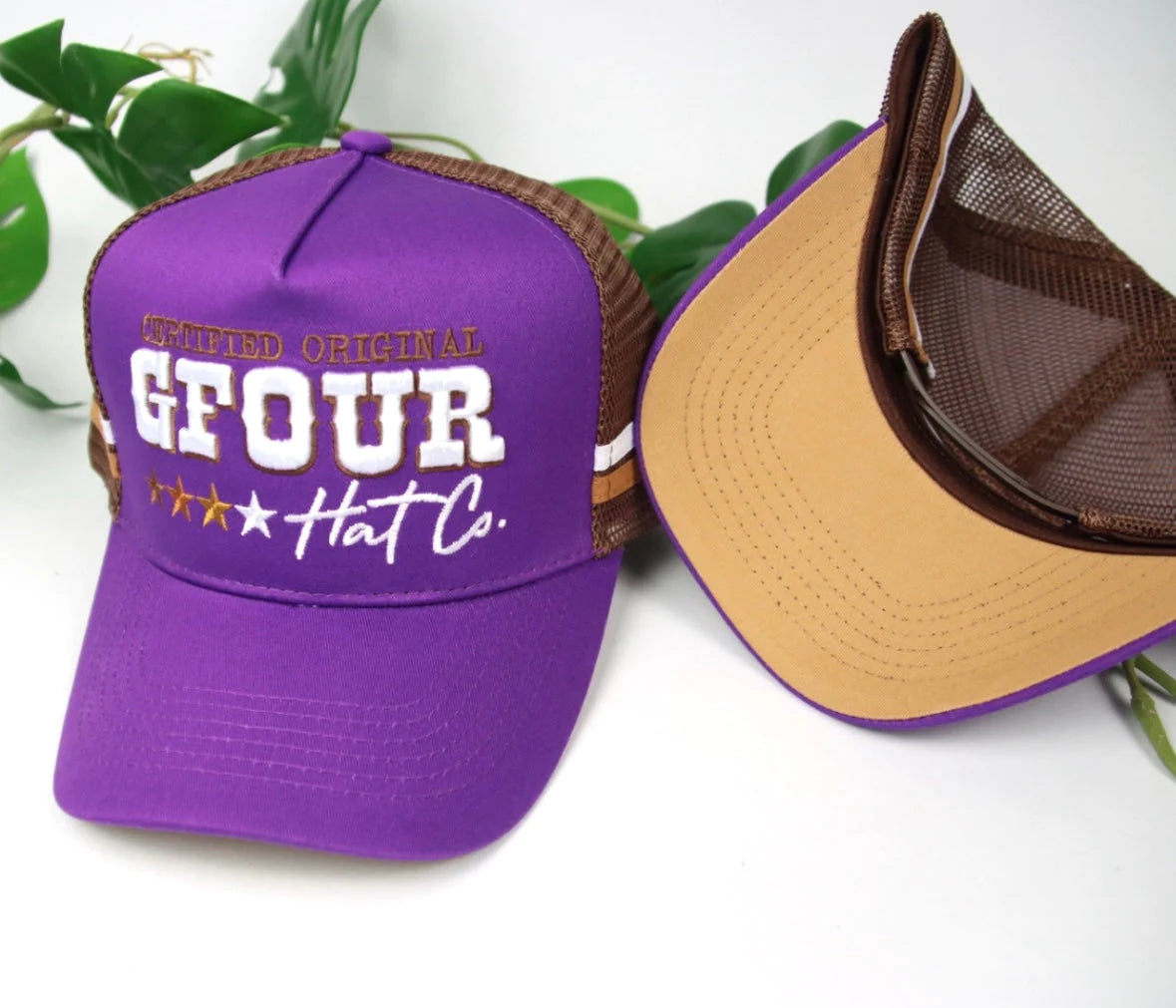 G Four Stampede Deep Fit Trucker Purple