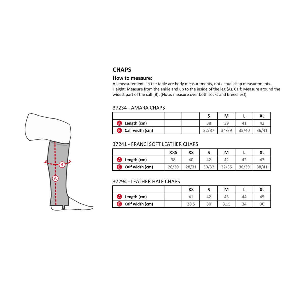 Horze Franci Soft Leather Chaps