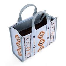 Montana West Aztec Retro Arrows Dual Sided Print Large Tote/Crossbody