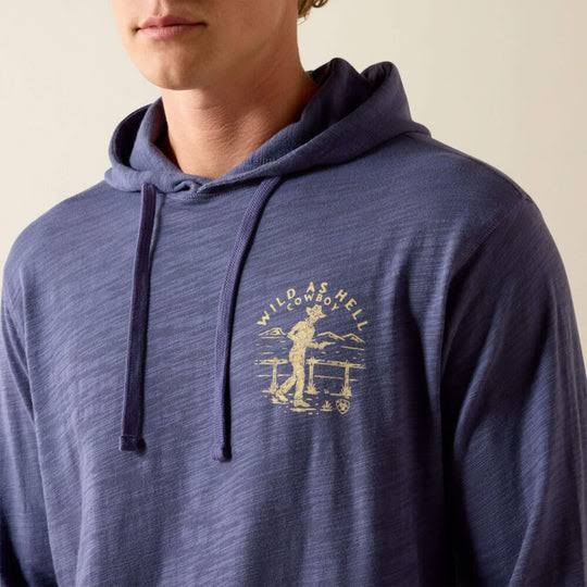Ariat Mns Lightweight Retro Hoodie Nightshadow
