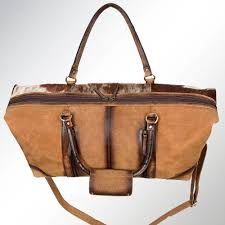 American Darling Hair On Hide Leather Duffel Bag