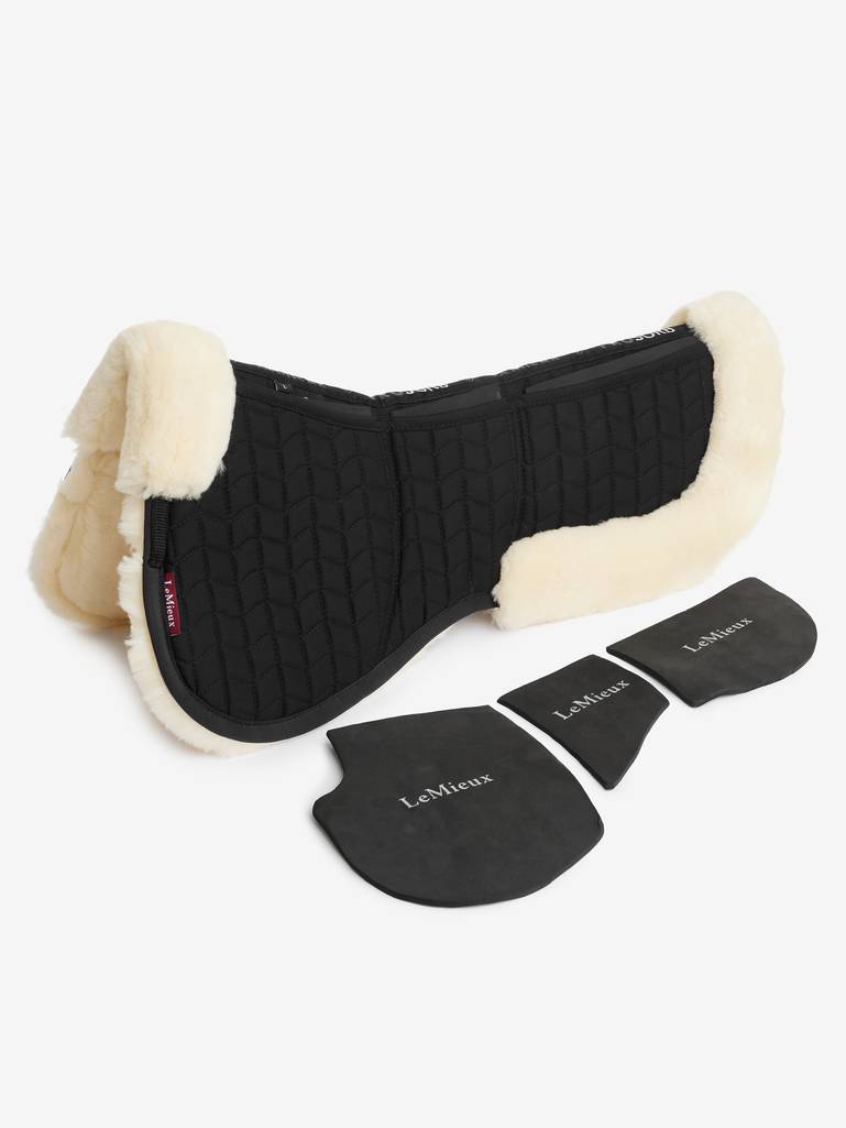 LeMieux Merino Plus ProSorb 3 Pocket Half Pad Black/Natural
