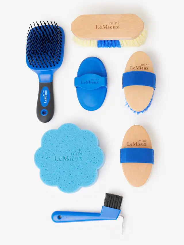 LeMieux Mini Grooming Set Benetton Blue One Size