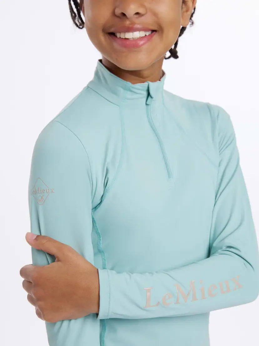 LeMieux Young Rider Base Layer Aqua
