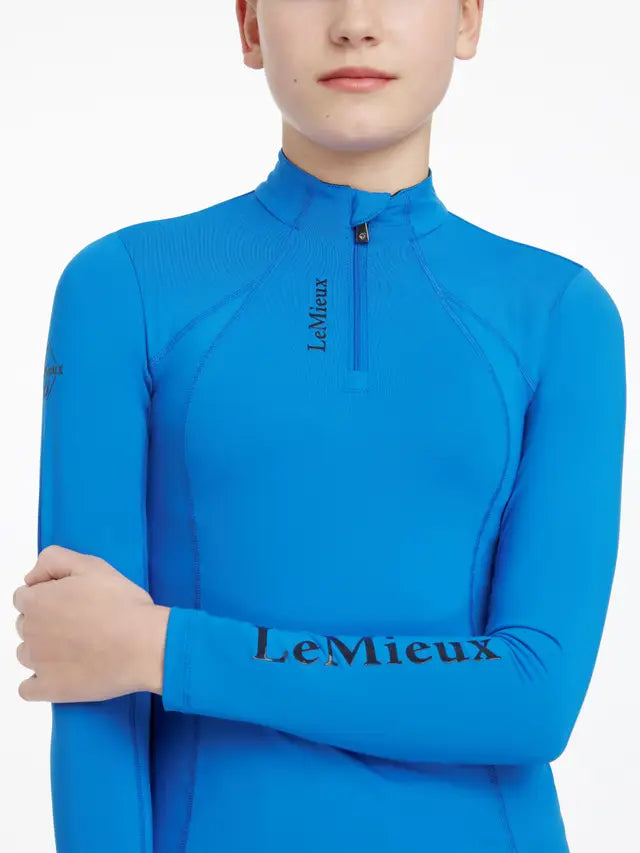 Young Rider Classique Base Layer Benetton Blue | Saddleworld Ipswich | Rider Wear | Childrens Wear