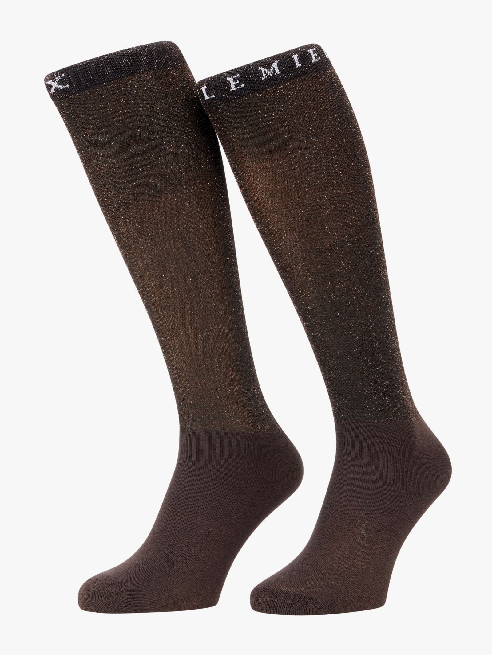 LeMieuxBrillianceCompetitionSocksEspresso | Boots - Socks | Saddleworld Ipswich
