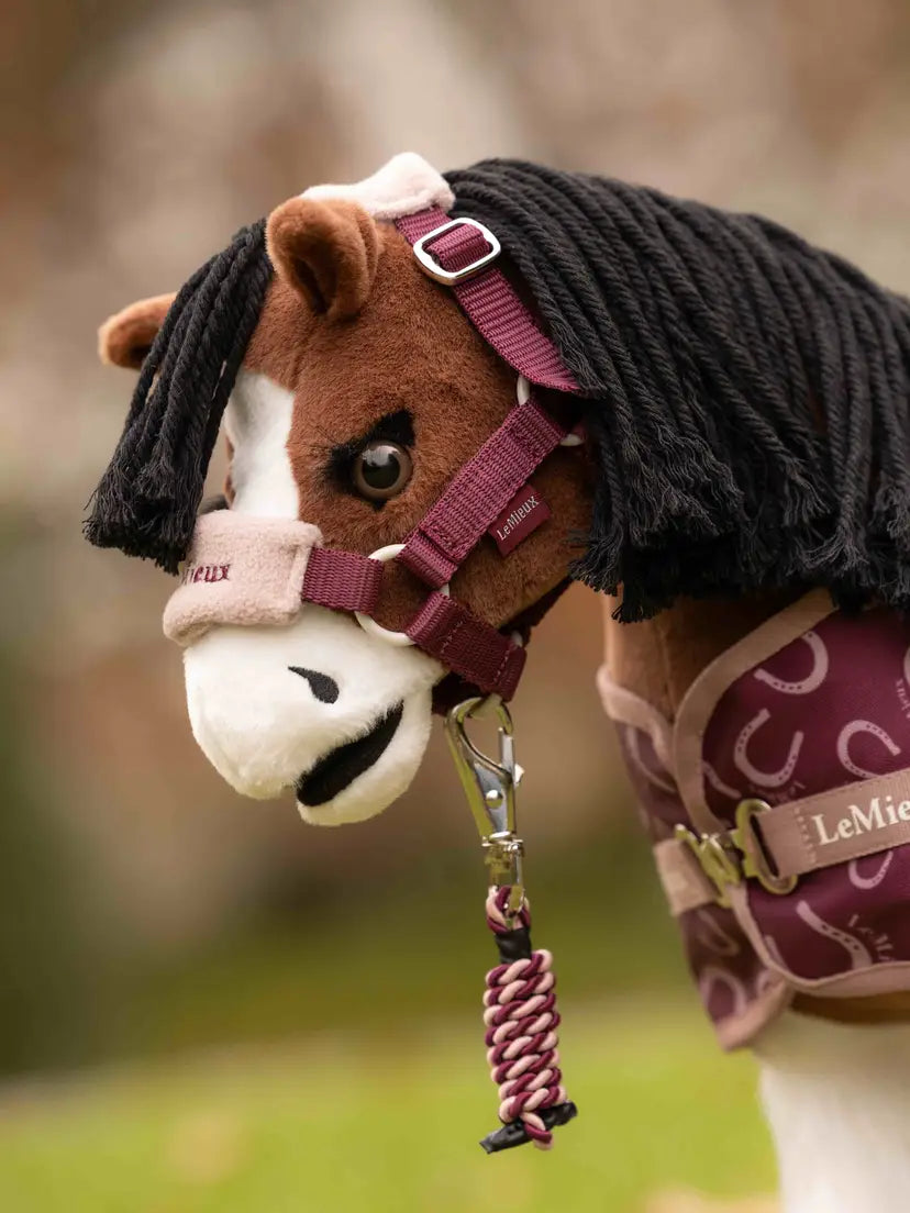 LeMieux Toy Pony Vogue Headcollar and Leadrope Blackberry One Size | Giftware - Toys | Saddleworld Ipswich