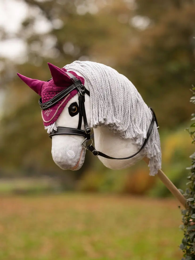LeMieux Hobby Horse Fly Hood Blackberry One Size | Giftware - Toy | Saddleworld Ipswich
