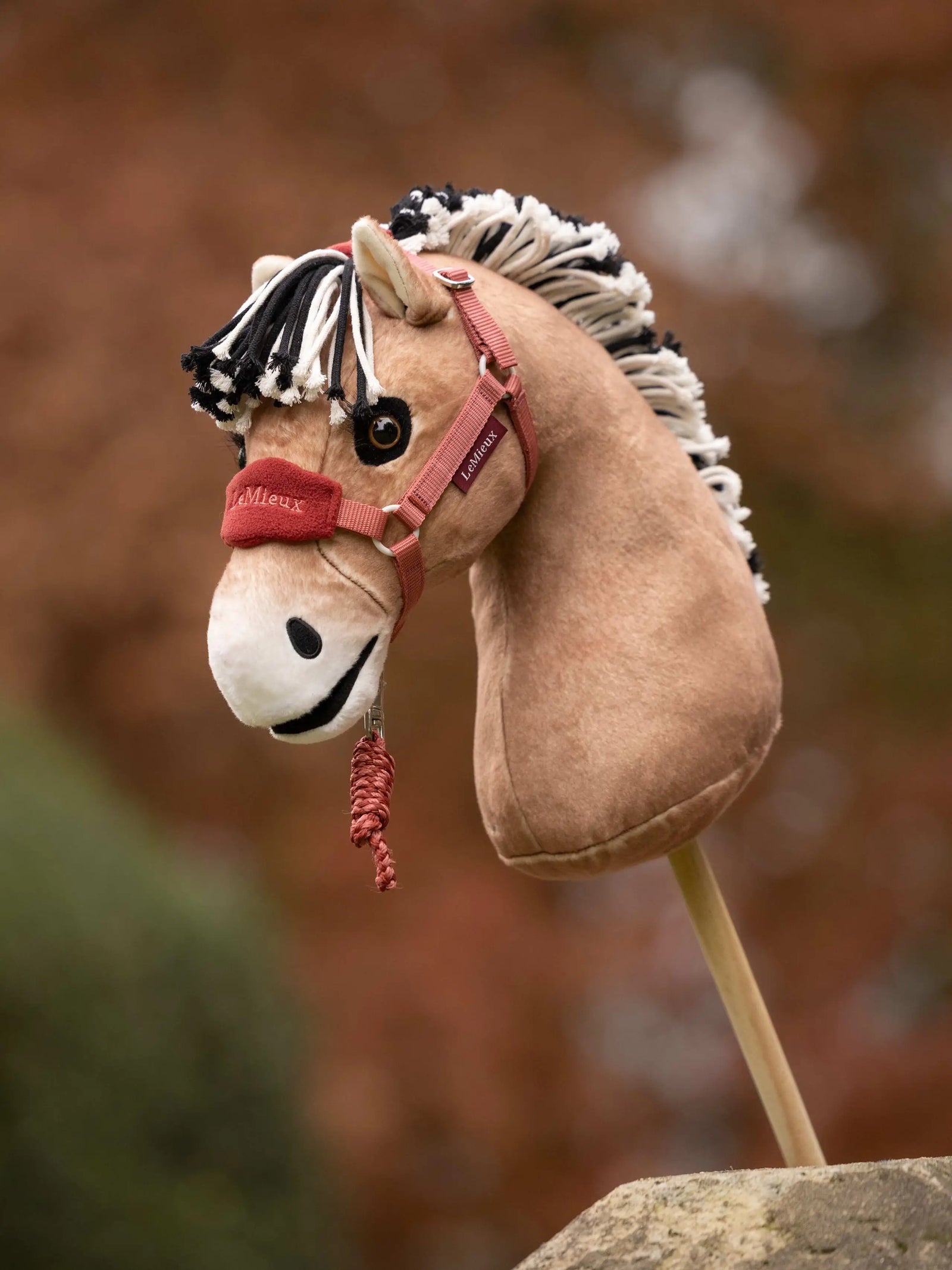 LeMieux Hobby Horse Vogue Halter and Leadrope Spiced Earth One Size| GIftware - Toy | Saddleworld Ipswich