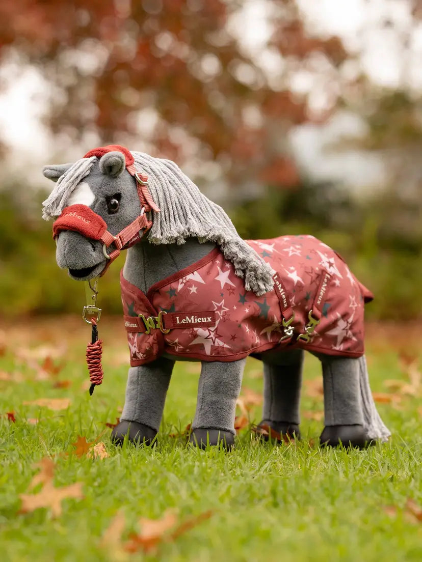LeMieux Toy Pony Printed Turnout Rug Spiced Earth One Size