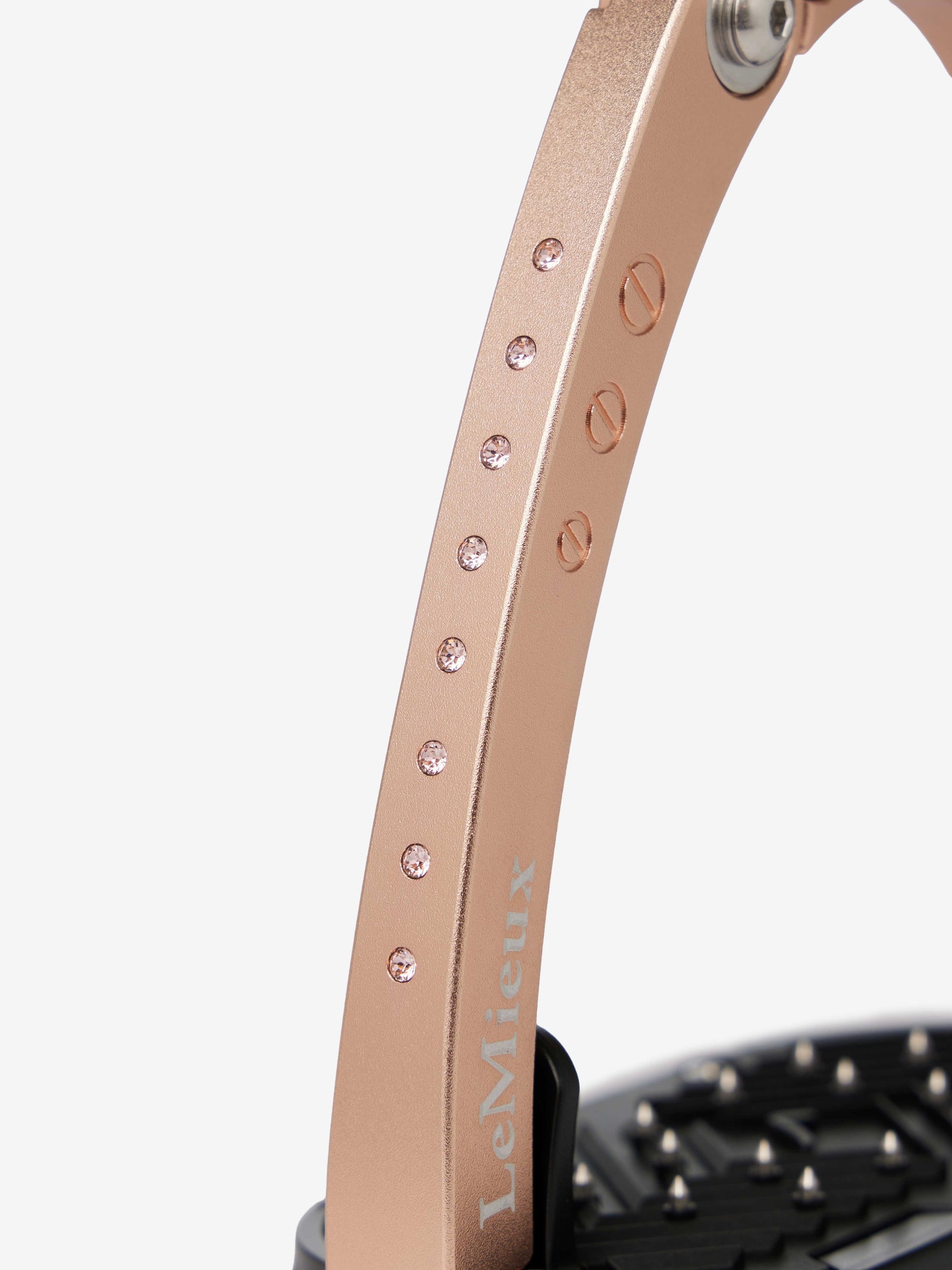 LeMieuxBrillianceVectorBalanceStirrupRoseGold | Horse Supplies - Stirrup Leathers and Irons | Saddleworld Ipswich