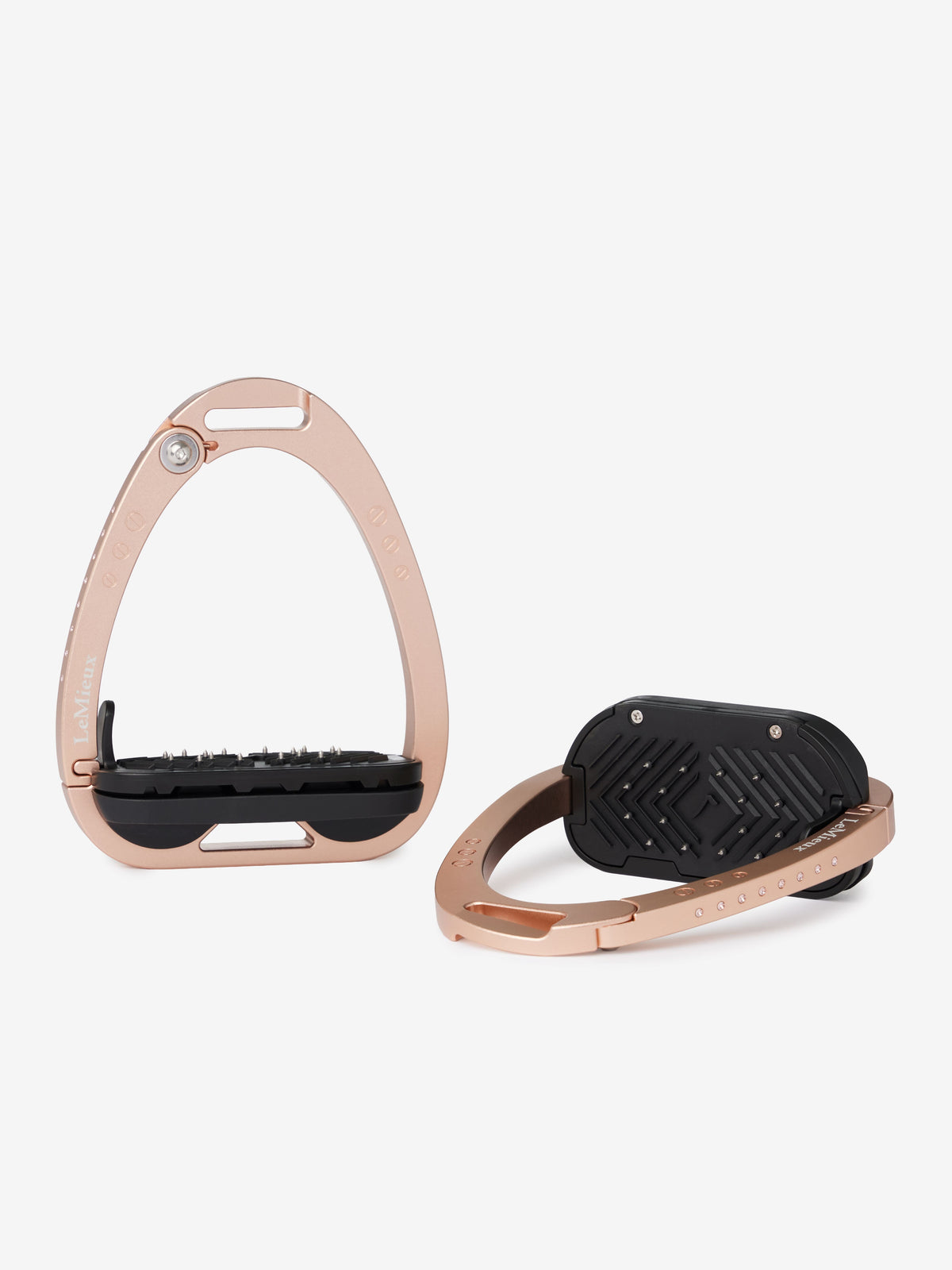 LeMieuxBrillianceVectorBalanceStirrupRoseGold | Horse Supplies - Stirrup Leathers and Irons | Saddleworld Ipswich