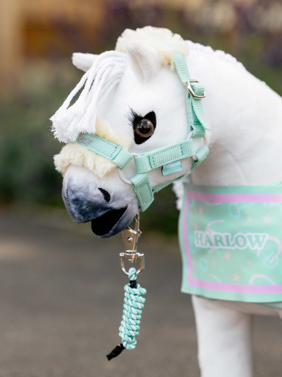 LeMieuxHarlowToyPonyHeadcollarLeadropeSoftmint | Giftware - Toys | Saddleworld Ipswich