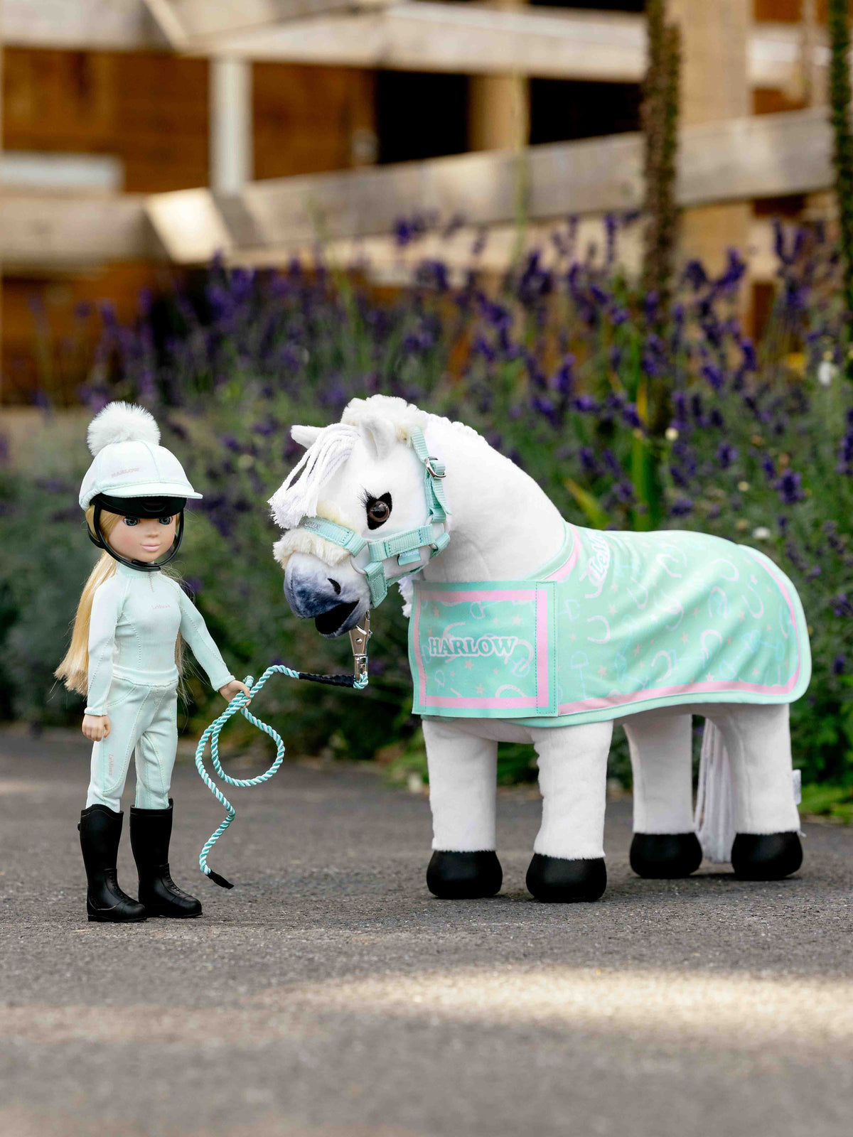 LeMieuxHarlowToyPonyPrintedRugSoftmint | Giftware - Toys | Saddleworld Ipswich