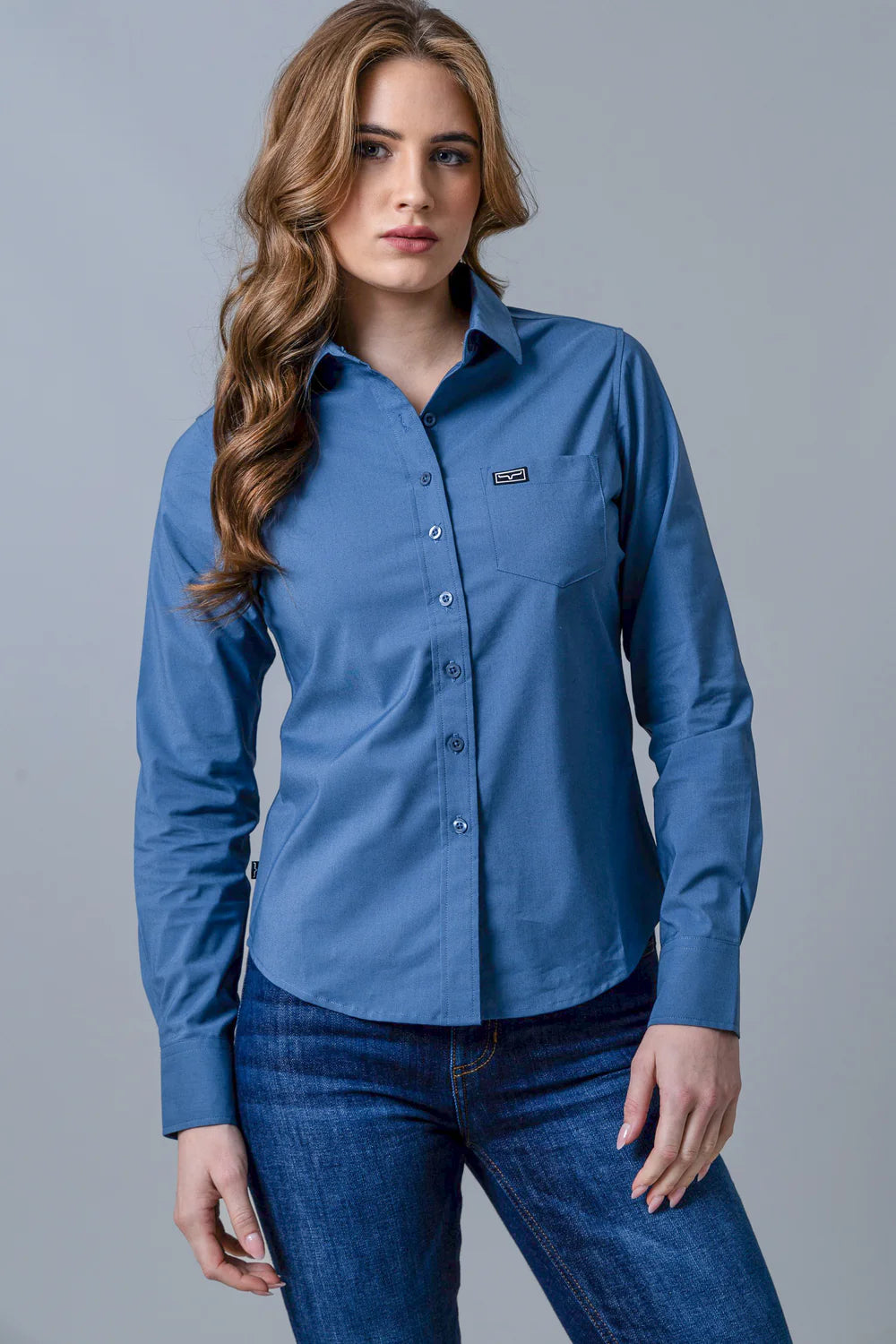 Kimes Ranch Mns Long Sleeved Shirt - Slate Blue