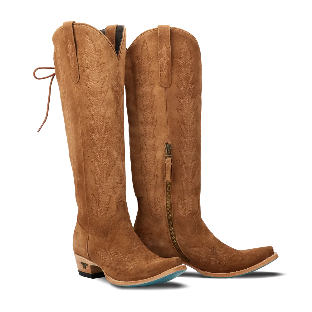 Lane Boots Lexington Knee High Corset - Toffee Suede