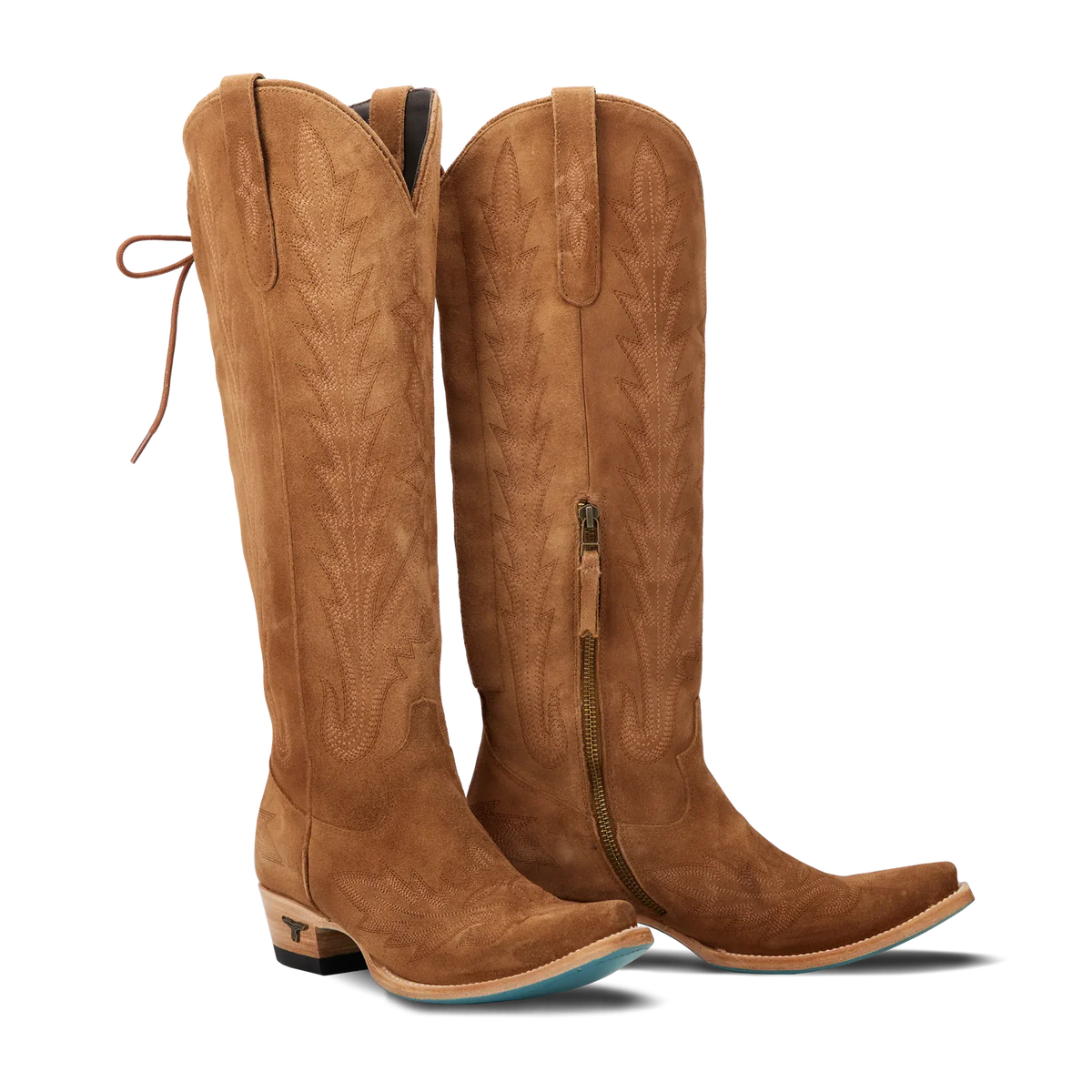 Lane Boots Lexington Knee High Corset - Toffee Suede