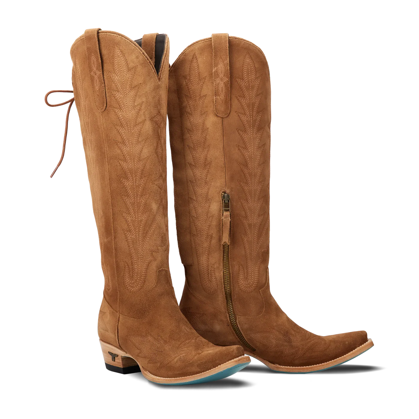 Lane Boots Lexington Knee High Corset - Toffee Suede