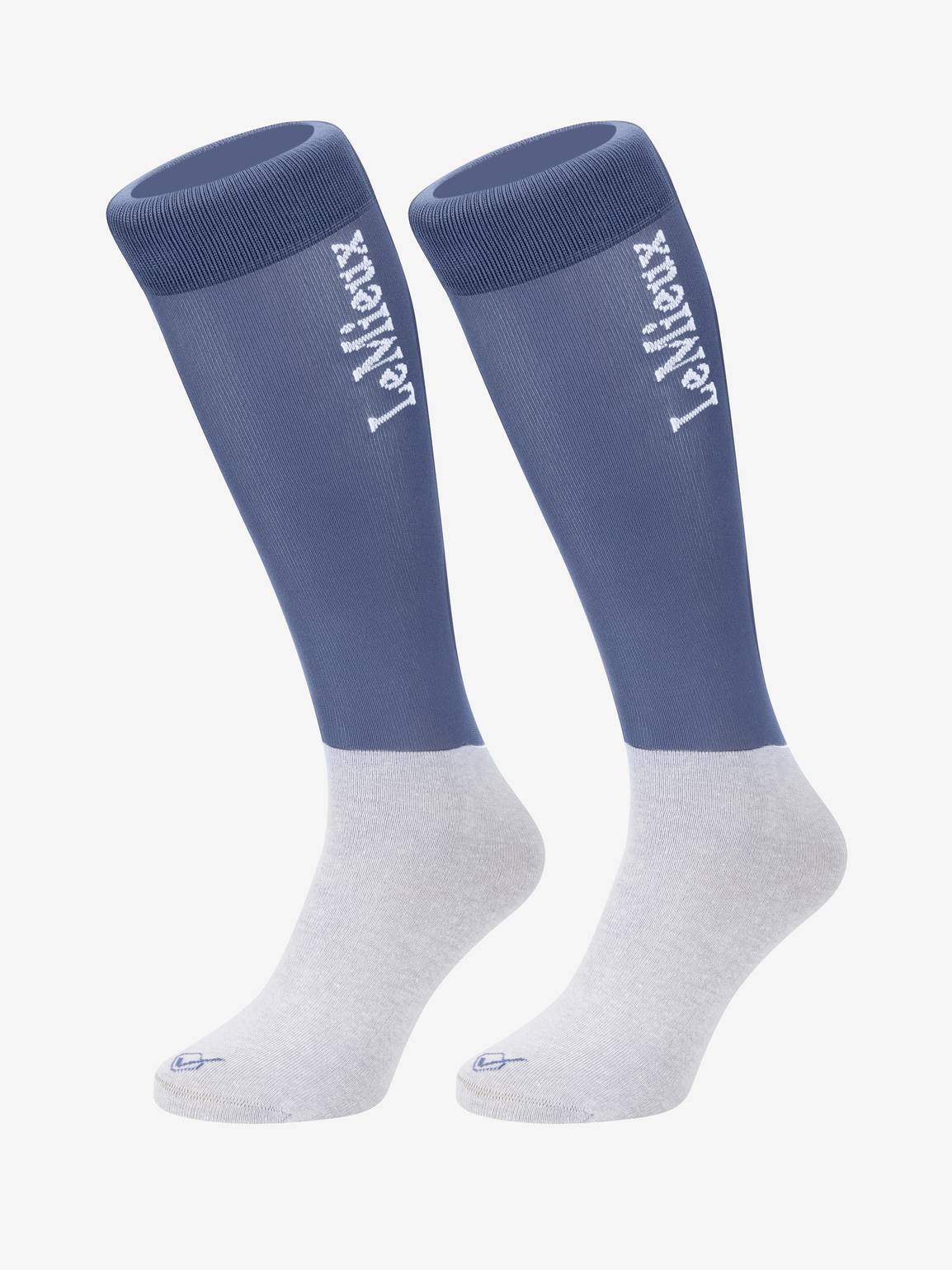 LeMieux Competition Socks Ice Blue Twin Pack Large