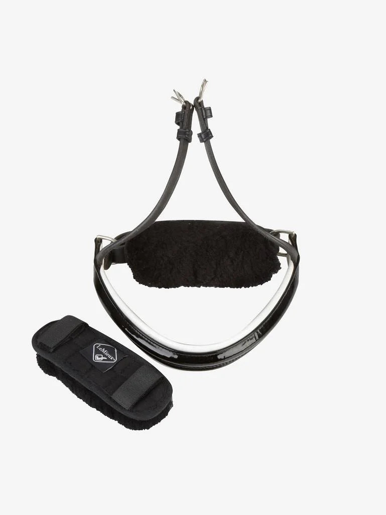 LeMieux Merino Noseband Guard Black One Size
