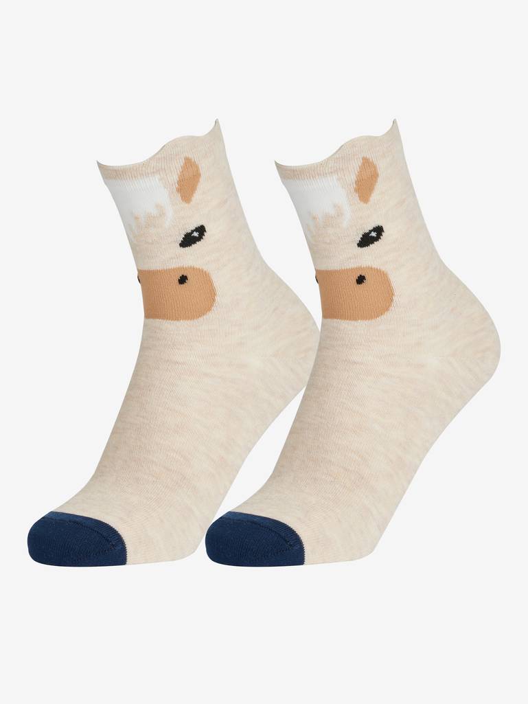 LeMieux Mini Character Socks 2 Pack Palomino