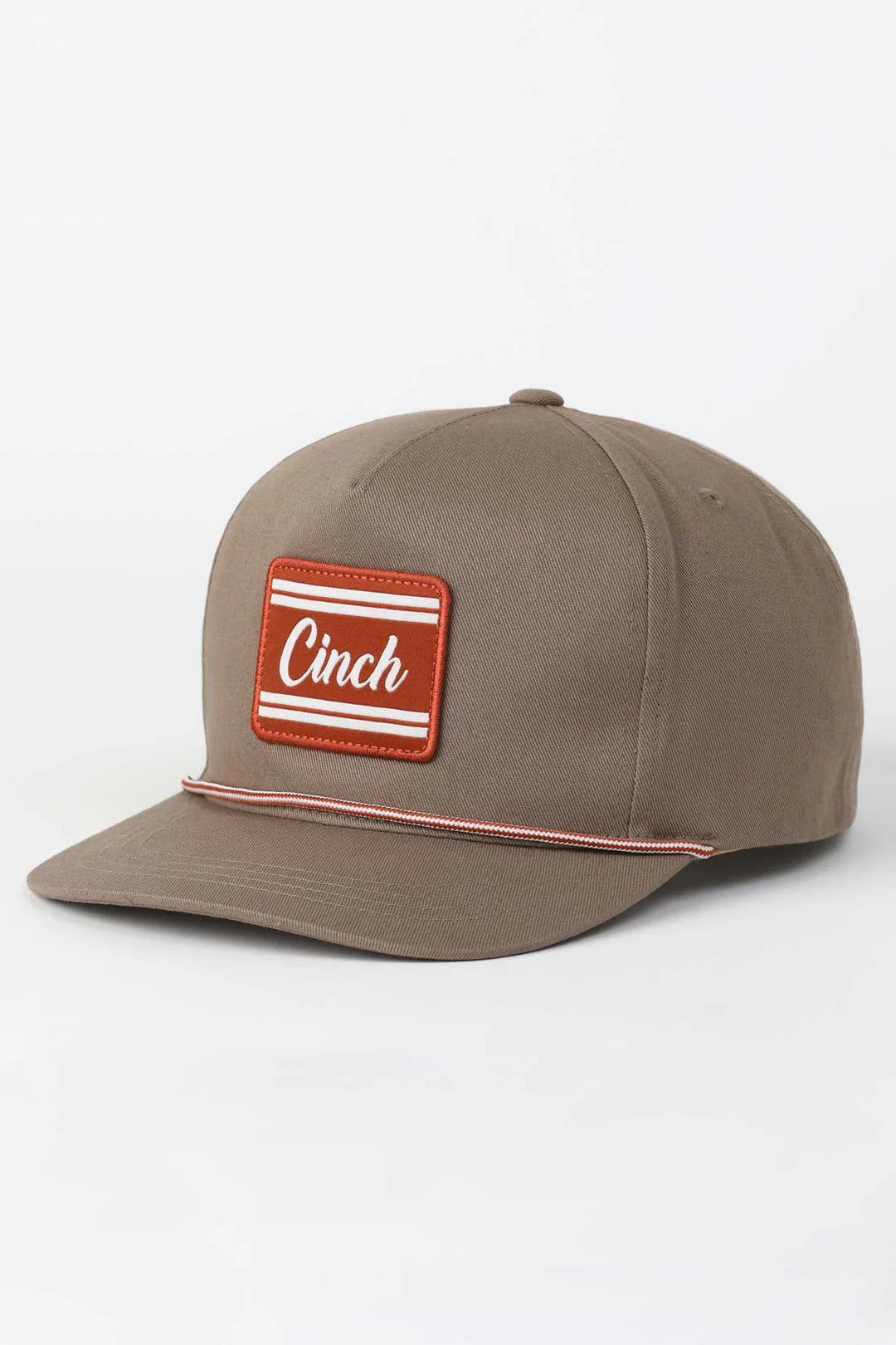 Cinch Tan Flexfit Logo Snapback Hat