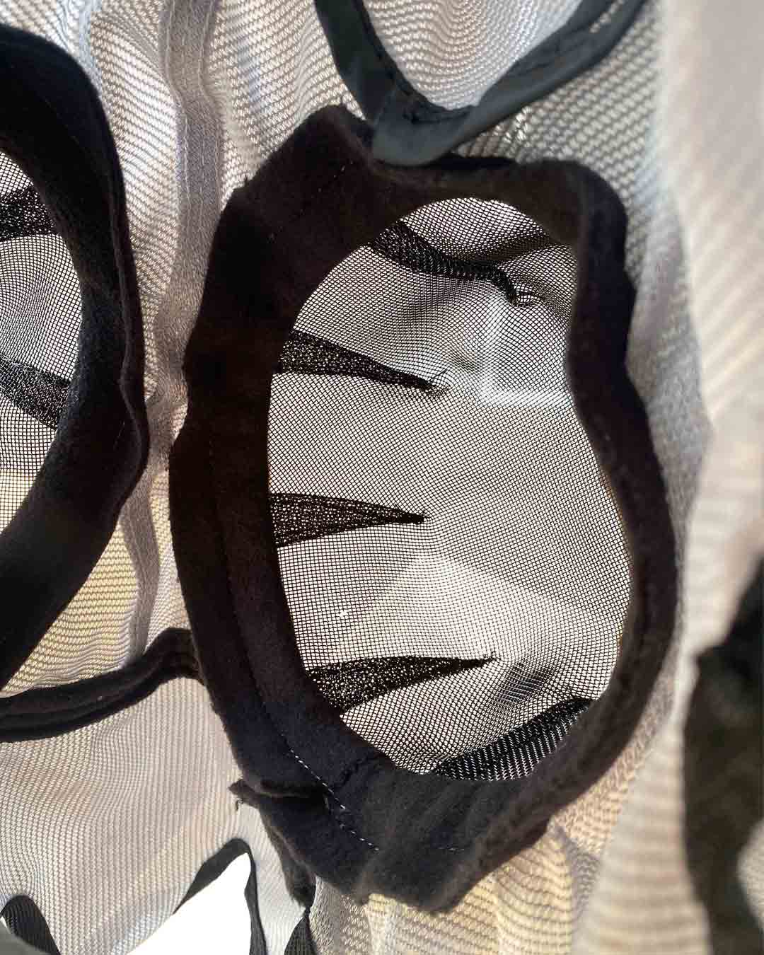 Wild Horse Cool Mesh Fly Mask Black Clip