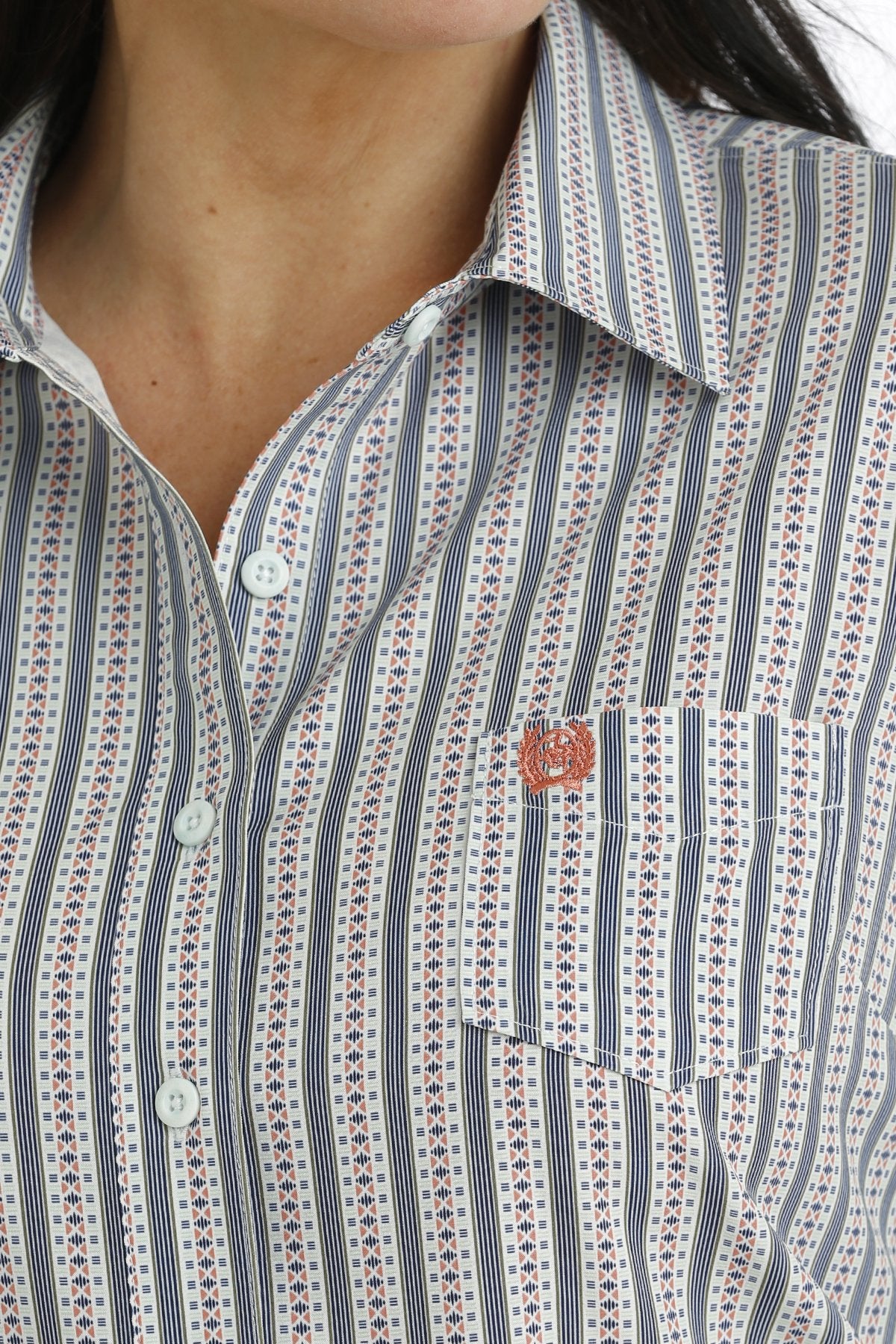 Cinch Wmns Arenaflex Button Down Western Shirt - Black Friday Sale