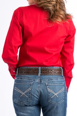 Cinch Womens Shirt Solid Button Down Shirt