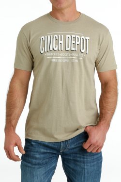 Cinch Mens Depot T Shirt - EOFY Sale