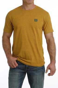 Cinch Mens Mustard Graphic Tee