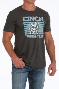 Cinch Mens Tried and True Tee - Charcoal