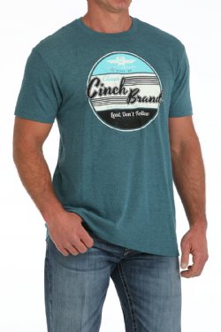 Cinch Mens Brand Tee - Blue