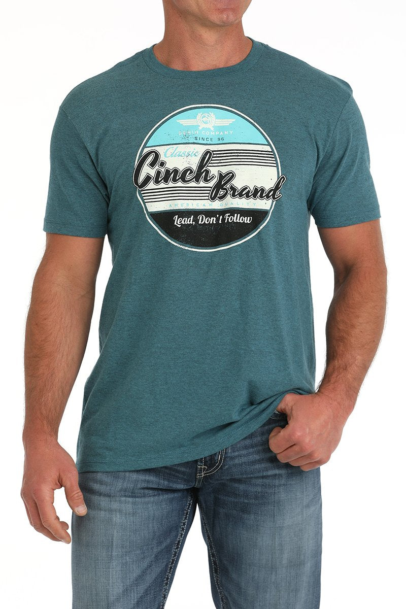 Cinch Mens Brand Tee - Blue