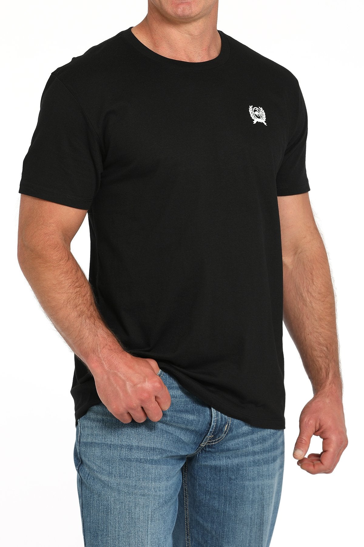 Cinch Mens Black Tee