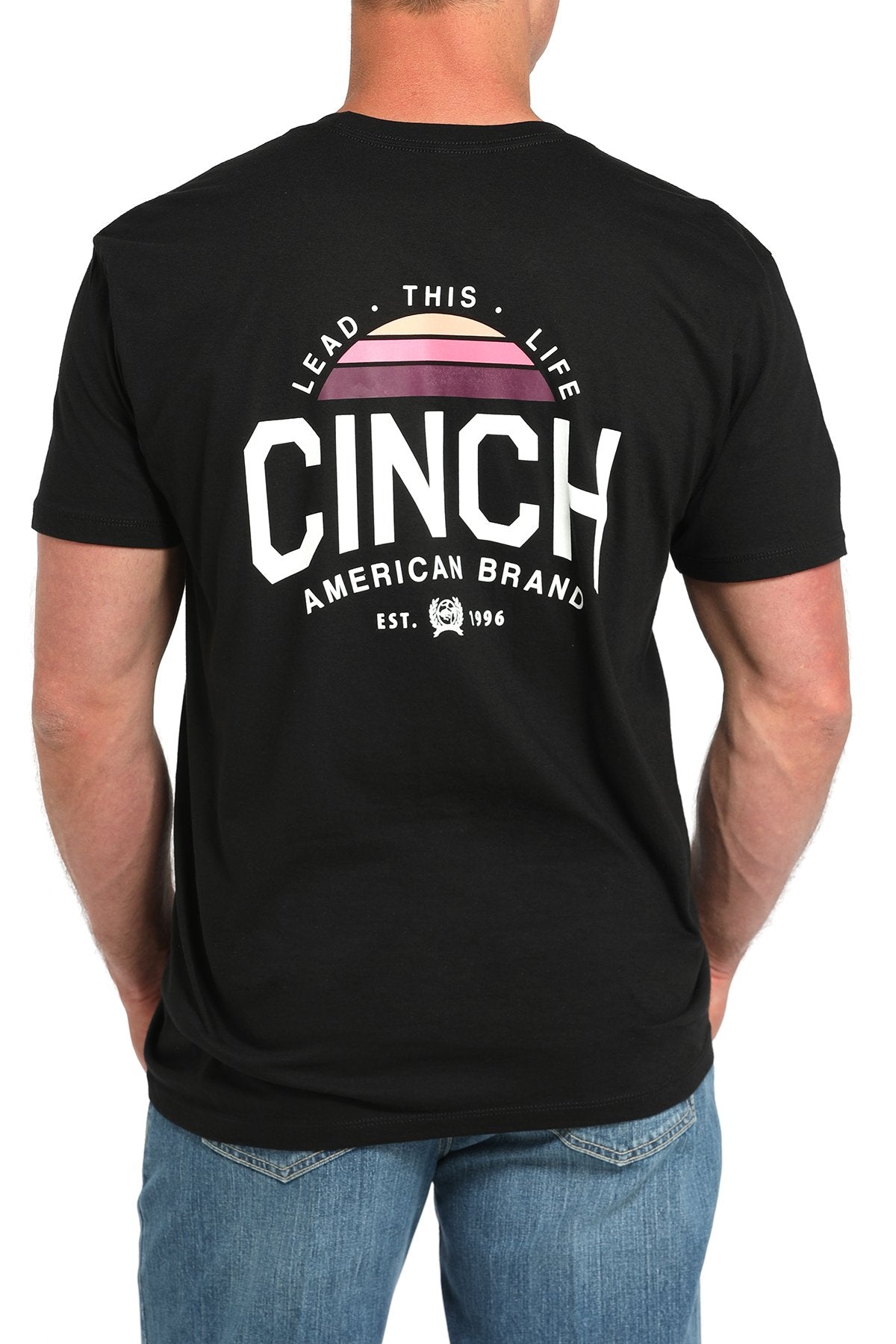 Cinch Mens Black Tee