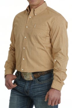 Cinch Mens Western LS Geometric Print Button Front