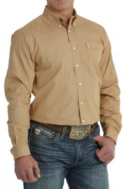 Cinch Mens Western LS Geometric Print Button Front