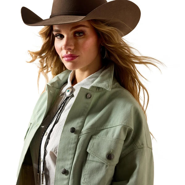 Ariat Wms Solar Cotton Twill Jacket Silt Green