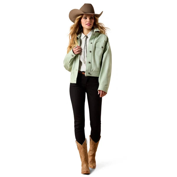Ariat Wms Solar Cotton Twill Jacket Silt Green