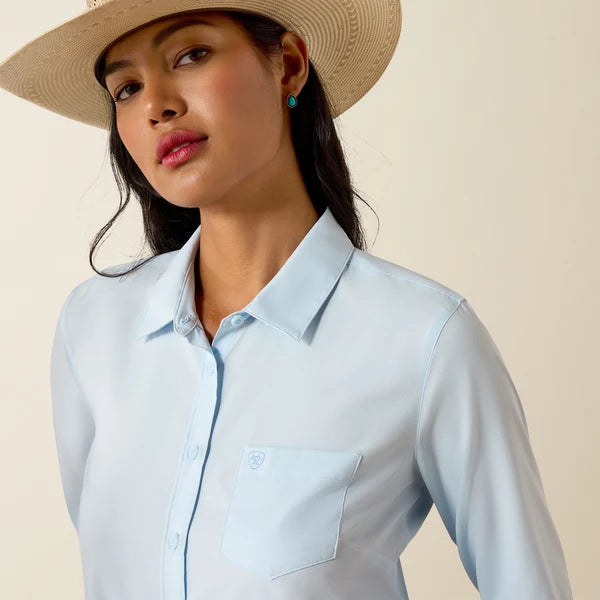 Ariat Wms Kirby Pro LS Shirt Nantucket Breeze