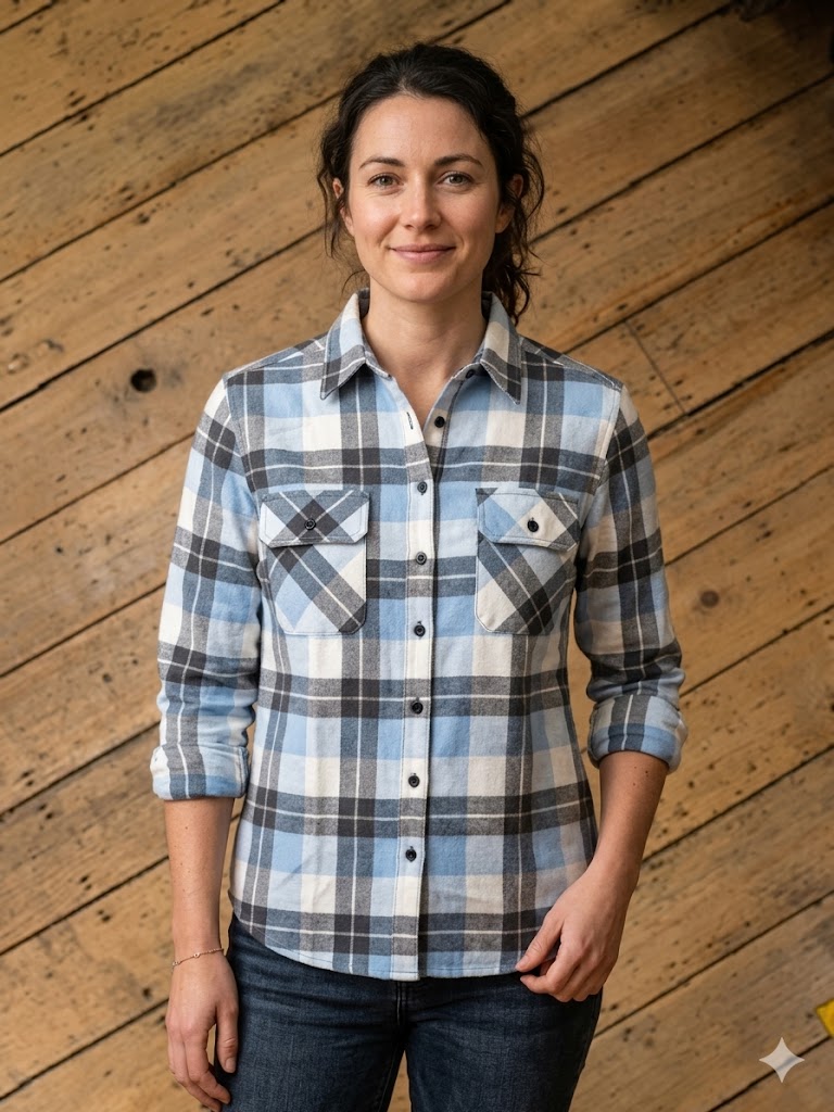 Pilbara Flennelette Shirt Womens Open Front Shirt - Winter 26