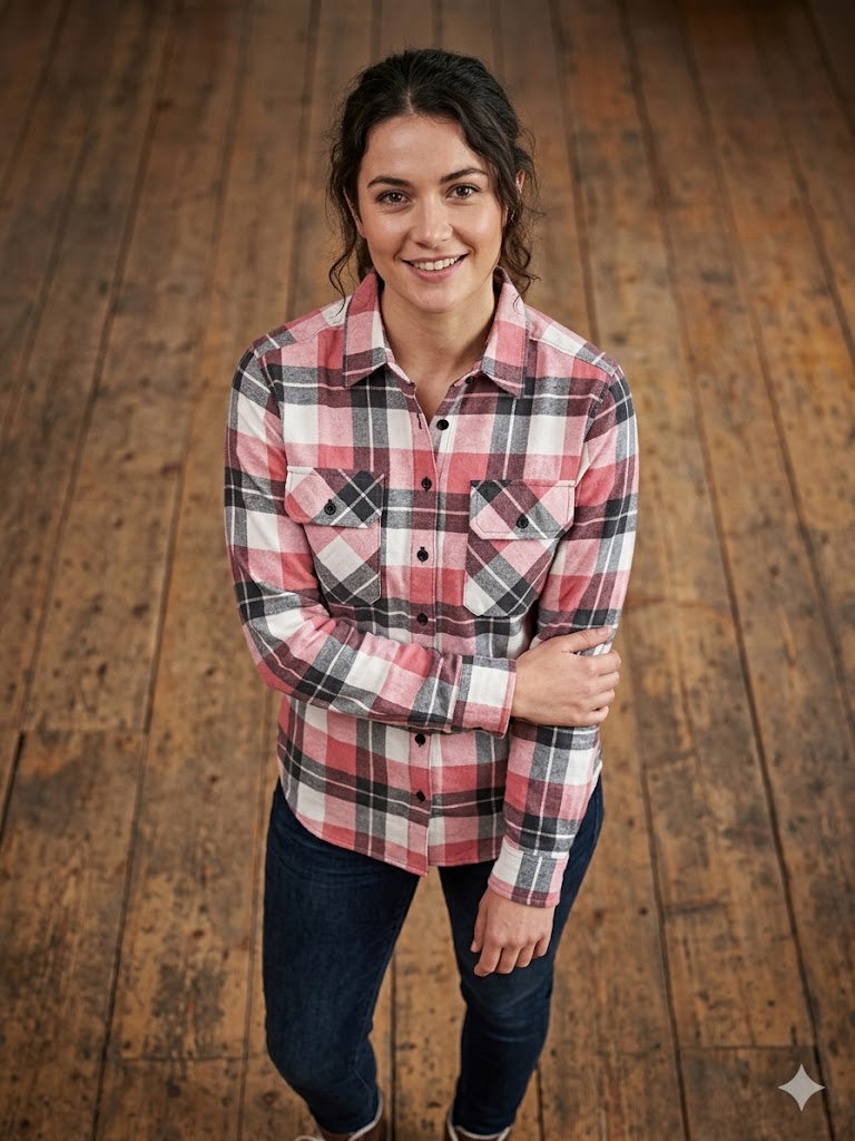 Pilbara Flennelette Shirt Womens Open Front Shirt - Winter 26