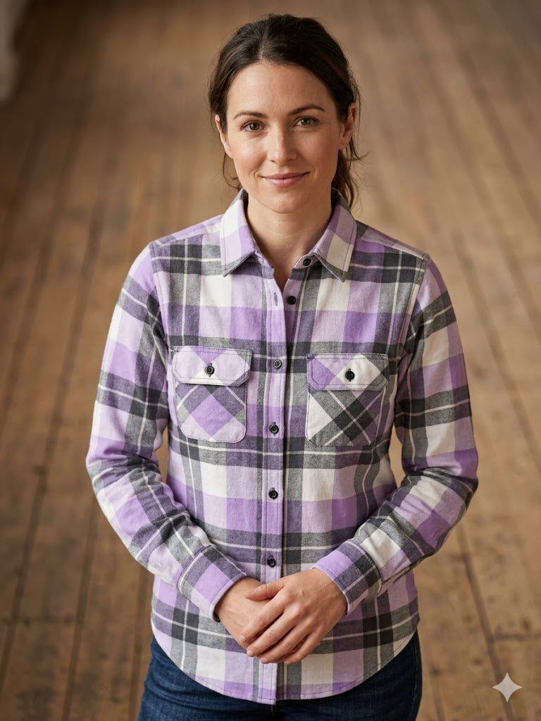 Pilbara Flennelette Shirt Womens Open Front Shirt - Winter 26