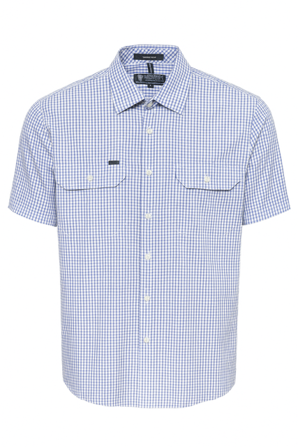 Pilbara Mens Check Dual Pocket SS Shirt