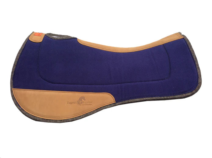 Toprail Contoured Wool/Pad with Leather Wear Pads