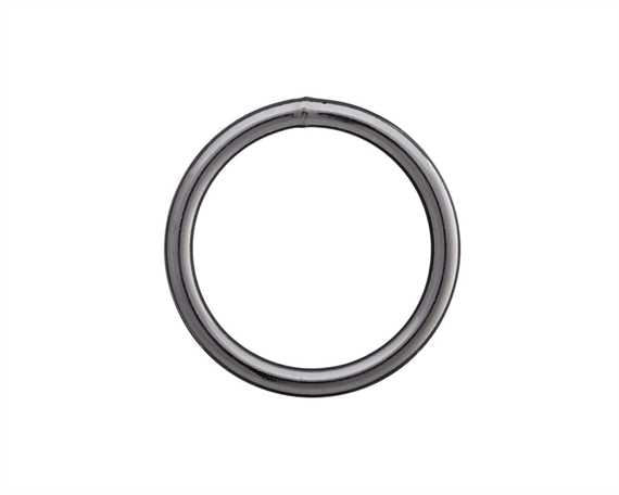 Ring Nickel Plate 32mm Internal Dimension 5.5mm Diameter Wire